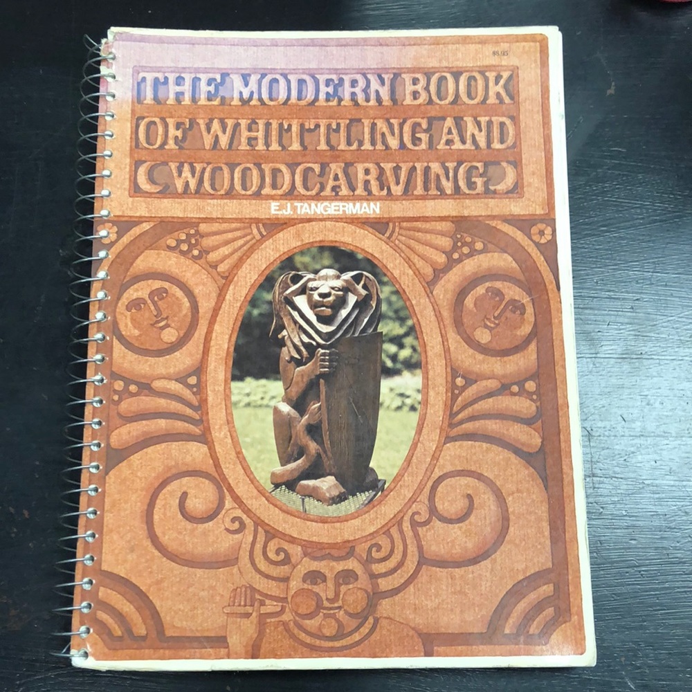 The Modern Book Of Whittling and Woodcarving - by E J Tangerman - 1973 paperback